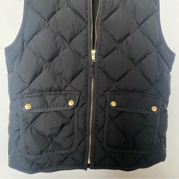 J. Crew | Excursion Quilted Vest | Down Filled | Black - Picture 4 of 10